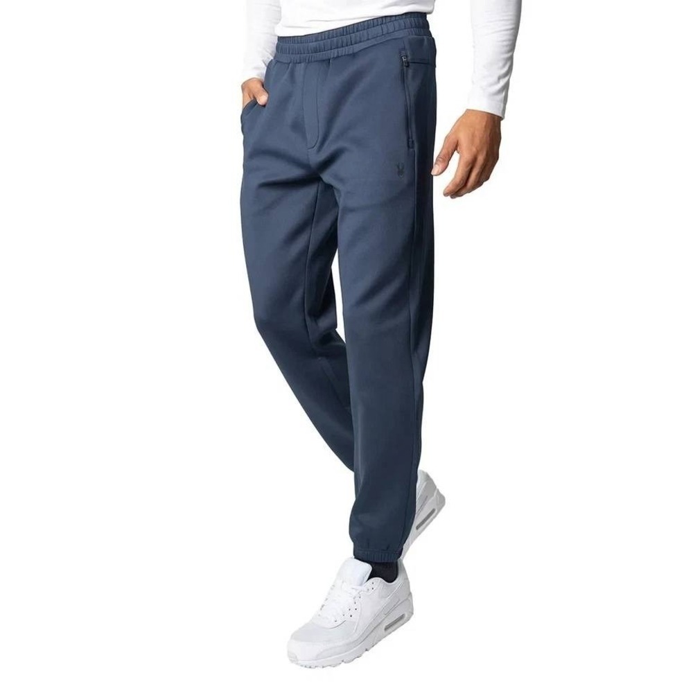 NEW SPYDER ACTIVE Men's M Blue Jogger Pants Zipper Pockets Stretch Fabric